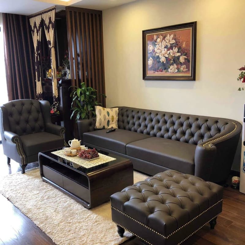 Mẫu Bàn Ghế SOFA Da