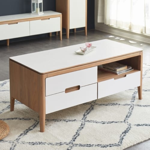 Bàn trà gỗ gia đình tiện nghi sang trọng