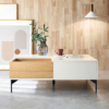 Bàn trà gỗ công nghiệp bàn sofa gia đình hiện đại