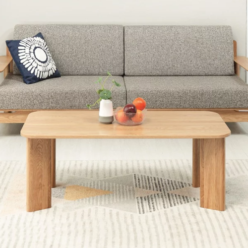 Bàn trà gỗ sồi tự nhiên thiết kế đẹp hiện đại